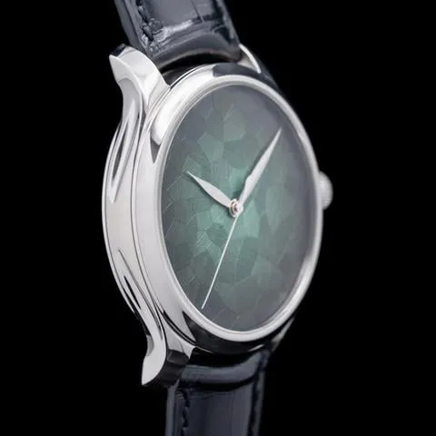 H. Moser & Cie. Endeavour 1200-1221 40mm Stainless steel Green and Artistic dial 1