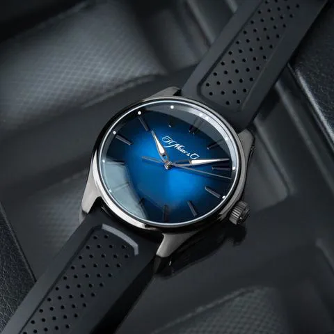 H. Moser & Cie. Pioneer 3200-1205 43mm Stainless steel Blue 3