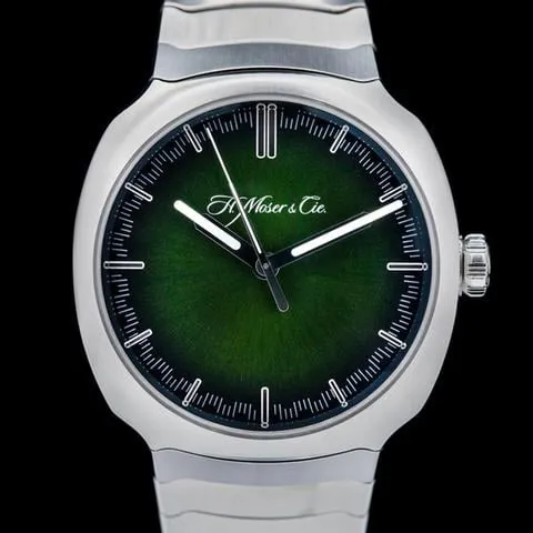 H. Moser & Cie. Streamliner 6200-1200 40mm Stainless steel Green