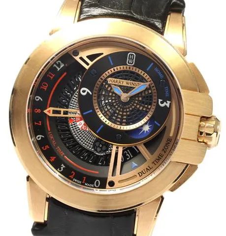 Harry Winston Ocean OCEATZ44RR011 43mm Rose gold Black