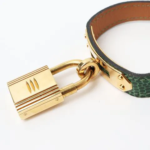 Hermès Kelly KE1.201 20mm Yellow gold and Stainless steel Green 3