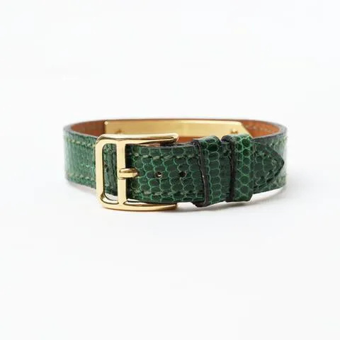 Hermès Kelly KE1.201 20mm Yellow gold and Stainless steel Green 7