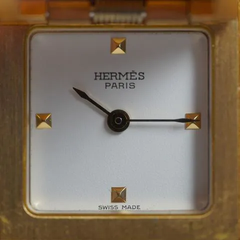 Hermès Médor ME1.210 23mm Yellow gold White 4