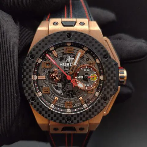 Hublot Big Bang Ferrari 401.OQ.0123.VR 45mm Rose gold Skeletonized