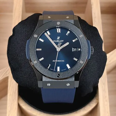 Hublot Classic Fusion 511.CM.7170.RX 45mm Black ceramic Blue 6