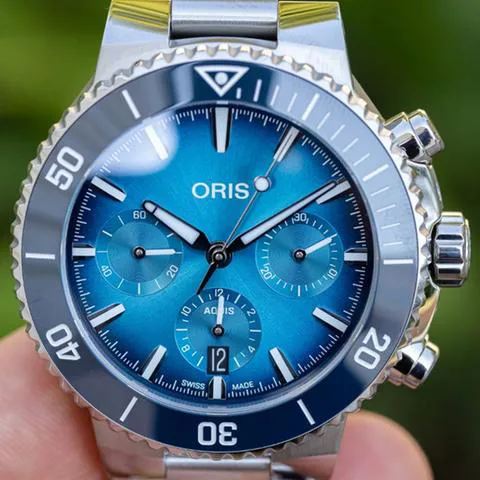 Oris Aquis Chronograph 01 771 7793 4155-07 8 23 01PEB 43.5mm Stainless steel Blue