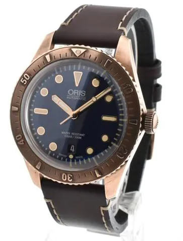 Oris Carl Brashear 01 733 7720 3185 42mm Bronze Blue 1