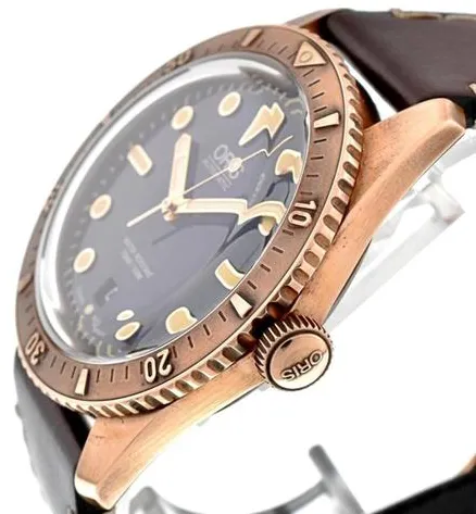 Oris Carl Brashear 01 733 7720 3185 42mm Bronze Blue 2