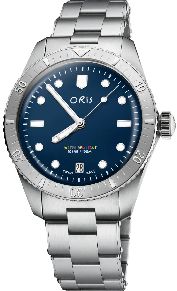 Oris Divers Sixty Five 01 733 7771 4085-Set 38mm Stainless steel Blue