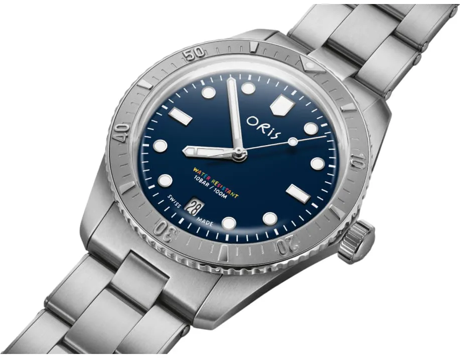 Oris Divers Sixty Five 01 733 7771 4085-Set 38mm Stainless steel Blue 1