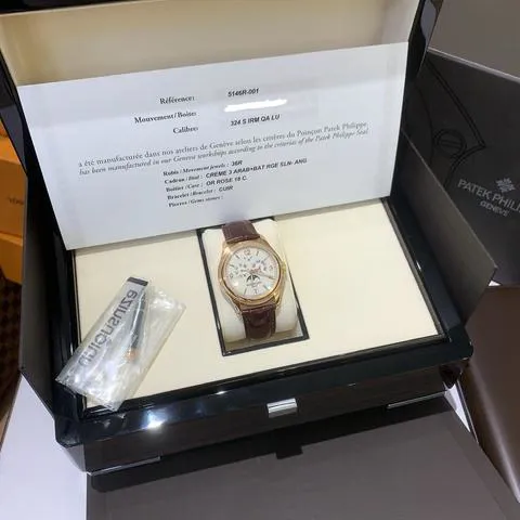 Patek Philippe Annual Calendar 5146R-001 39mm Rose gold Beige 6