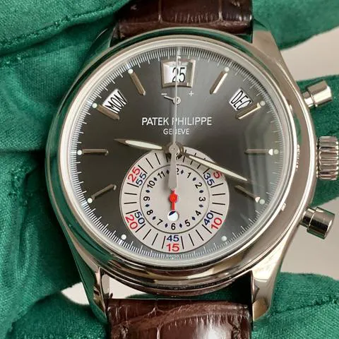 Patek Philippe Annual Calendar Chronograph 5960P-001 40.5mm Platinum Gray 15