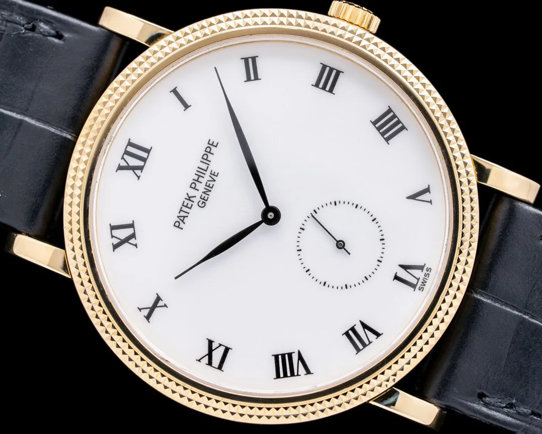 Patek Philippe Calatrava 3919J-001 33mm Yellow gold White 4