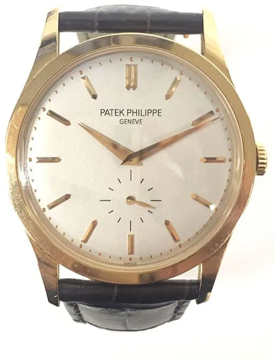 Patek Philippe Calatrava 5196R-001 37mm Rose gold Silver