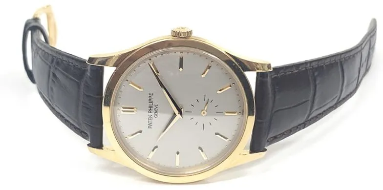 Patek Philippe Calatrava 5196R-001 37mm Rose gold Silver 1