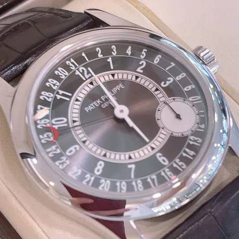 Patek Philippe Calatrava 6000G-010 37mm White gold Gray 5