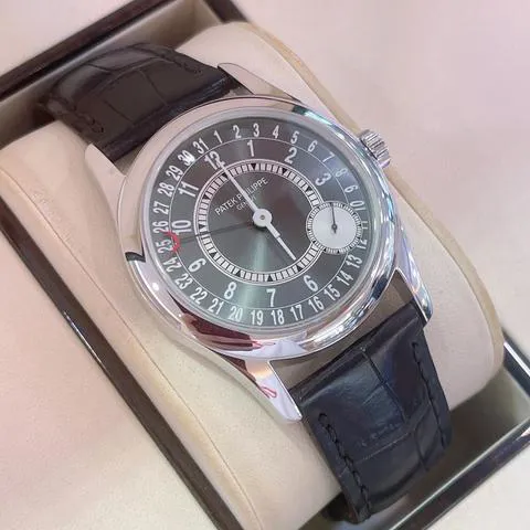 Patek Philippe Calatrava 6000G-010 37mm White gold Gray 6