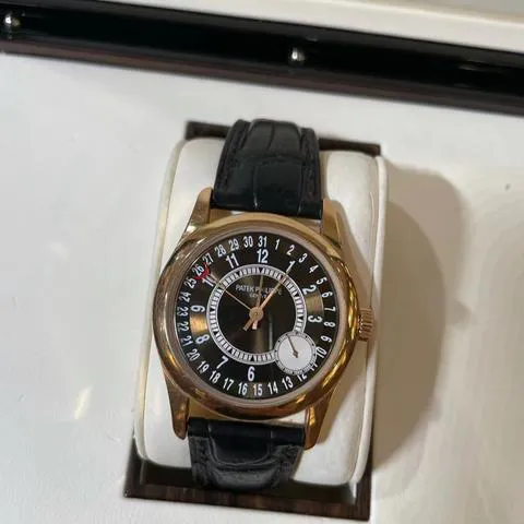 Patek Philippe Calatrava 6000R-001 37mm Rose gold Brown