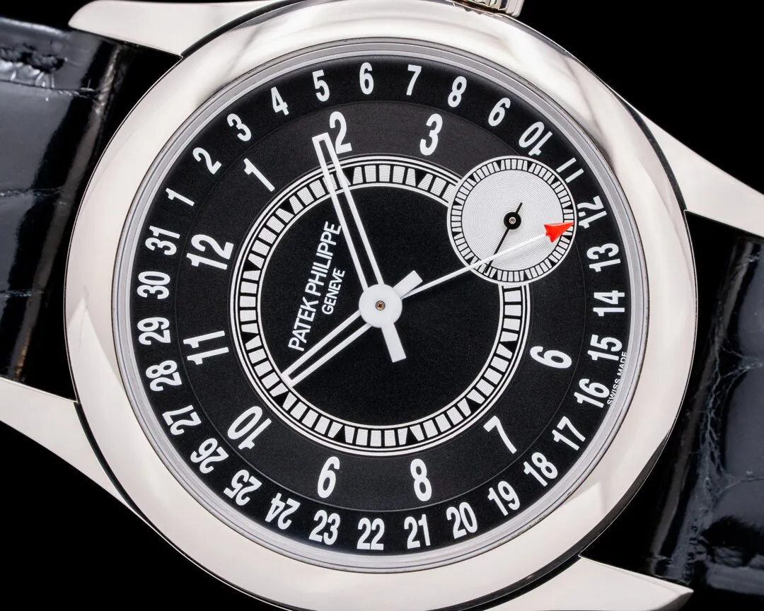 Patek Philippe Calatrava 6006G-001 39mm White gold Black 4