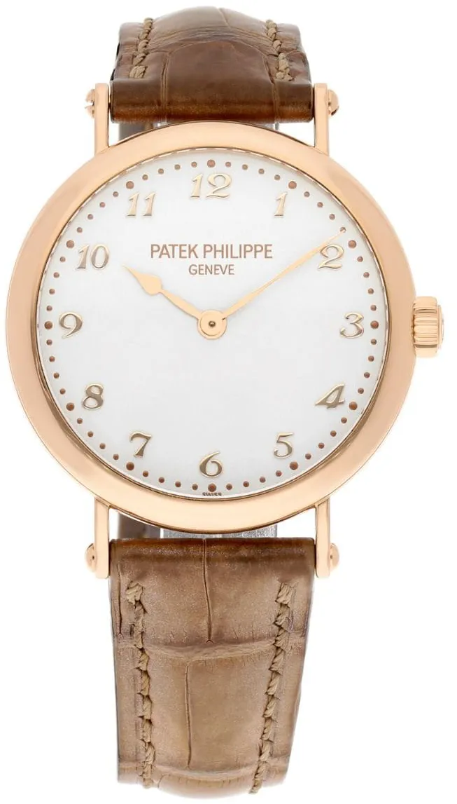 Patek Philippe Calatrava 7200R-001 34.5mm Rose gold Silver