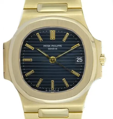 Patek Philippe Nautilus 3800/001 37mm Yellow gold Blue