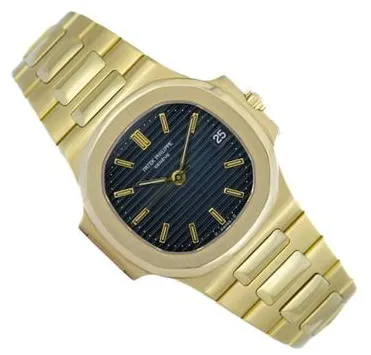 Patek Philippe Nautilus 3800/001 37mm Yellow gold Blue 1