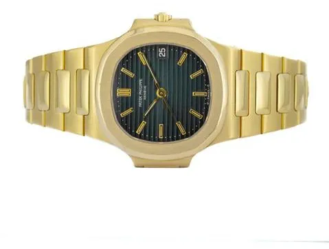 Patek Philippe Nautilus 3800/001 37mm Yellow gold Blue 2