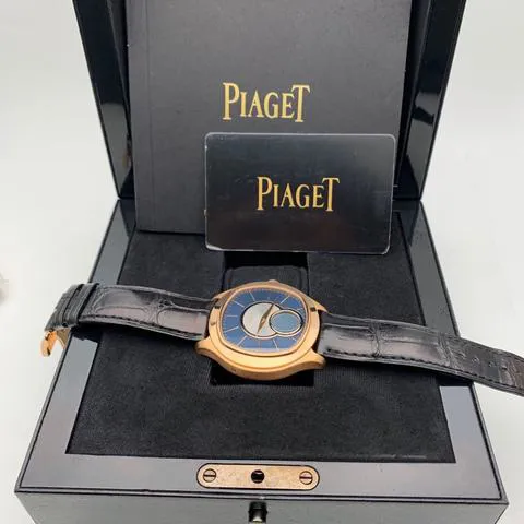 Piaget Emperador G0A34022 46.5mm Rose gold Blue