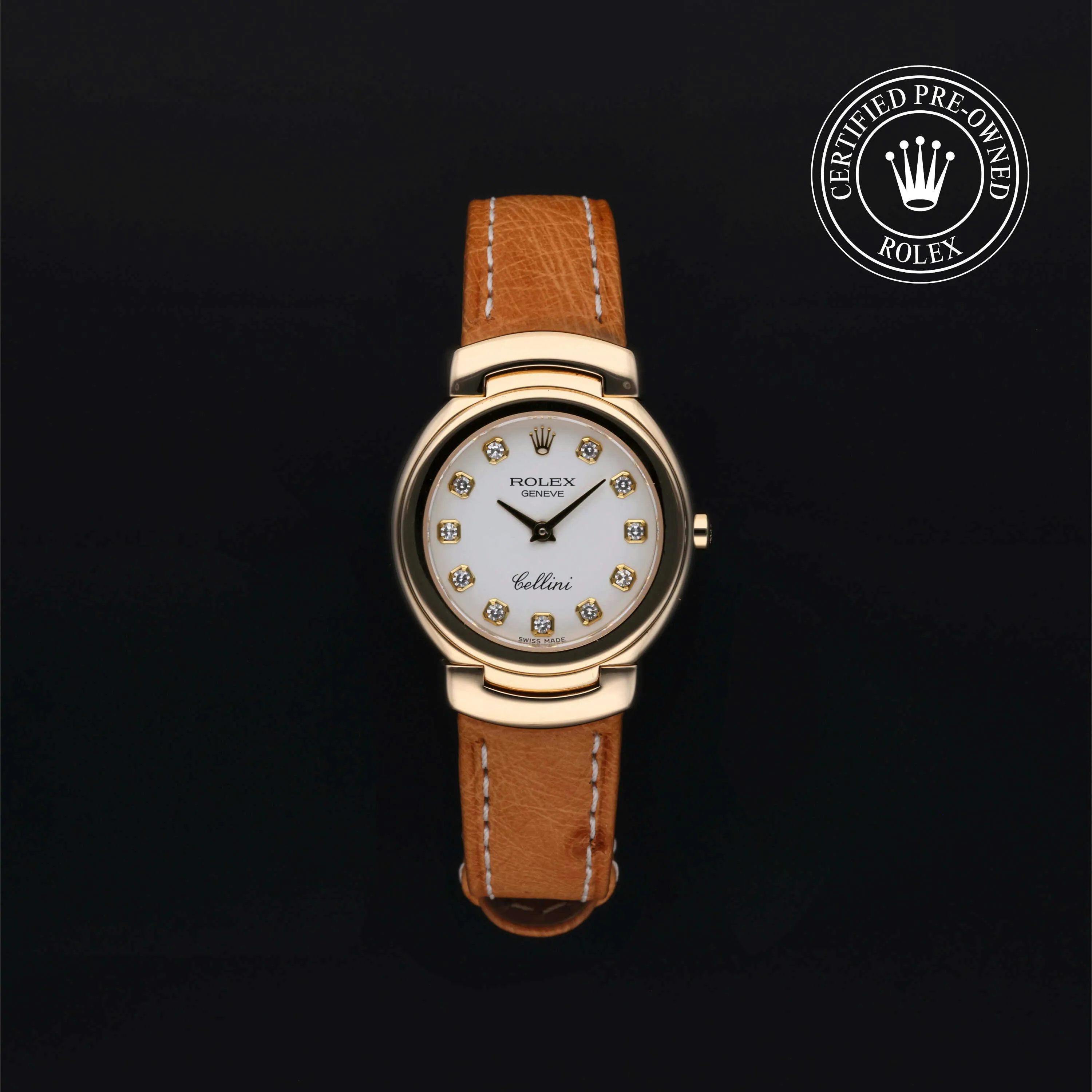 Rolex Cellini 6621/8 26mm Yellow gold White