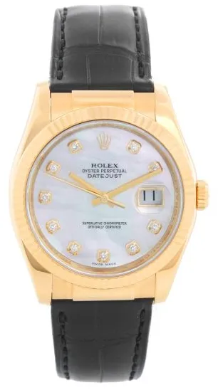 Rolex Datejust 116138 36mm Yellow gold