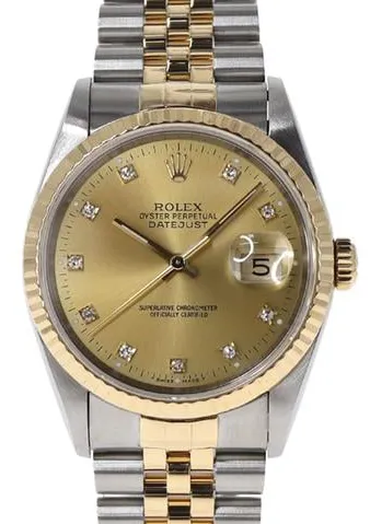 Rolex Datejust 16233G 36mm Yellow gold and Stainless steel Gold