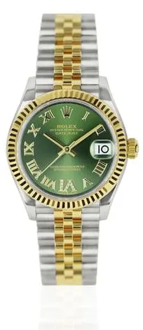 Rolex Datejust 31 278273 31mm Yellow gold and Stainless steel Green 8