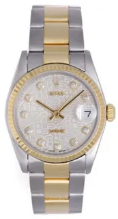 Rolex Datejust 31 68273 Yellow gold and Stainless steel Silver