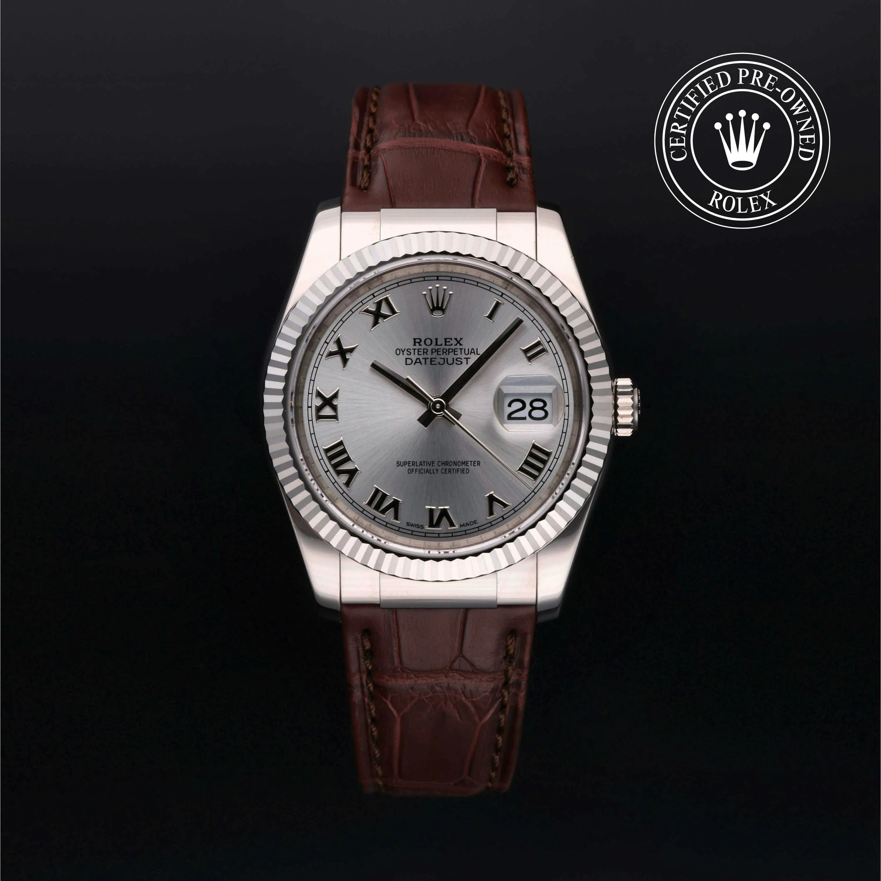 Rolex Datejust 36 116139 36mm White gold Gray