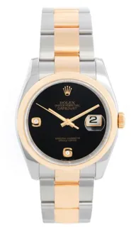 Rolex Datejust 36 116203 Yellow gold and Stainless steel Black