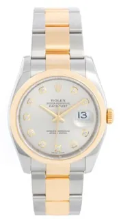 Rolex Datejust 36 116203 Yellow gold and Stainless steel Silver