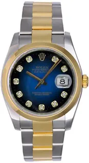 Rolex Datejust 36 116203 Yellow gold and Stainless steel Blue