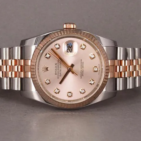 Rolex Datejust 36 116231 36mm Yellow gold and Stainless steel Rose