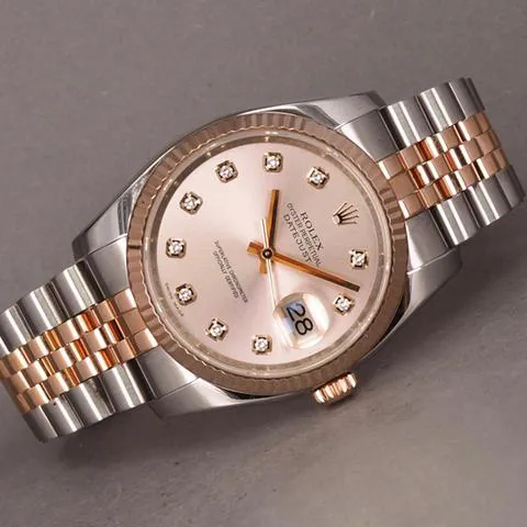 Rolex Datejust 36 116231 36mm Yellow gold and Stainless steel Rose 3