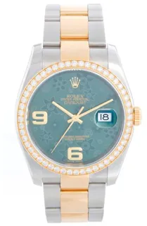 Rolex Datejust 36 116243 Yellow gold and Stainless steel Green