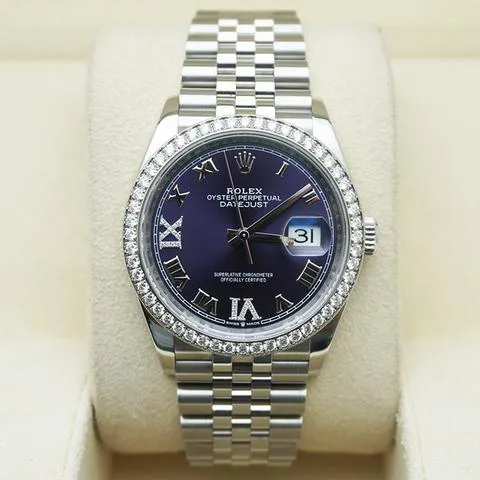 Rolex Datejust 36 126284RBR 36mm Stainless steel Purple