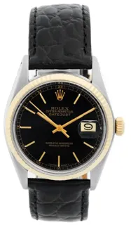 Rolex Datejust 36 16013 Yellow gold and Stainless steel Black