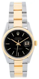 Rolex Datejust 36 16203 Yellow gold and Stainless steel Black