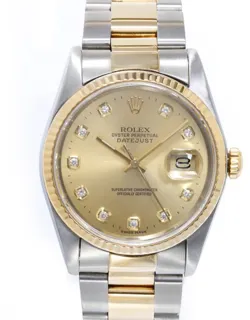 Rolex Datejust 36 16233 Yellow gold and Stainless steel Champagne