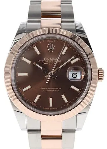 Rolex Datejust 41 126331 41mm Yellow gold and Stainless steel Brown