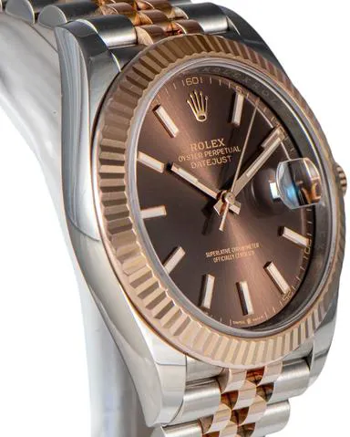 Rolex Datejust 41 126331 41mm Yellow gold and Stainless steel Brown 1