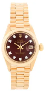 Rolex Datejust 6917 18k yellow gold Brown