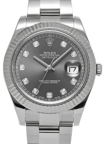 Rolex Datejust II 116334G 41mm Stainless steel Gray