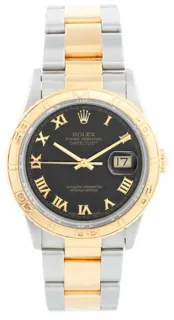 Rolex Datejust 16263 Yellow gold and Stainless steel Black