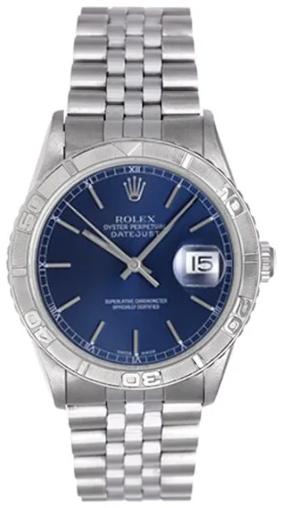 Rolex Datejust Turn-O-Graph 16264 36mm White gold and Stainless steel Blue